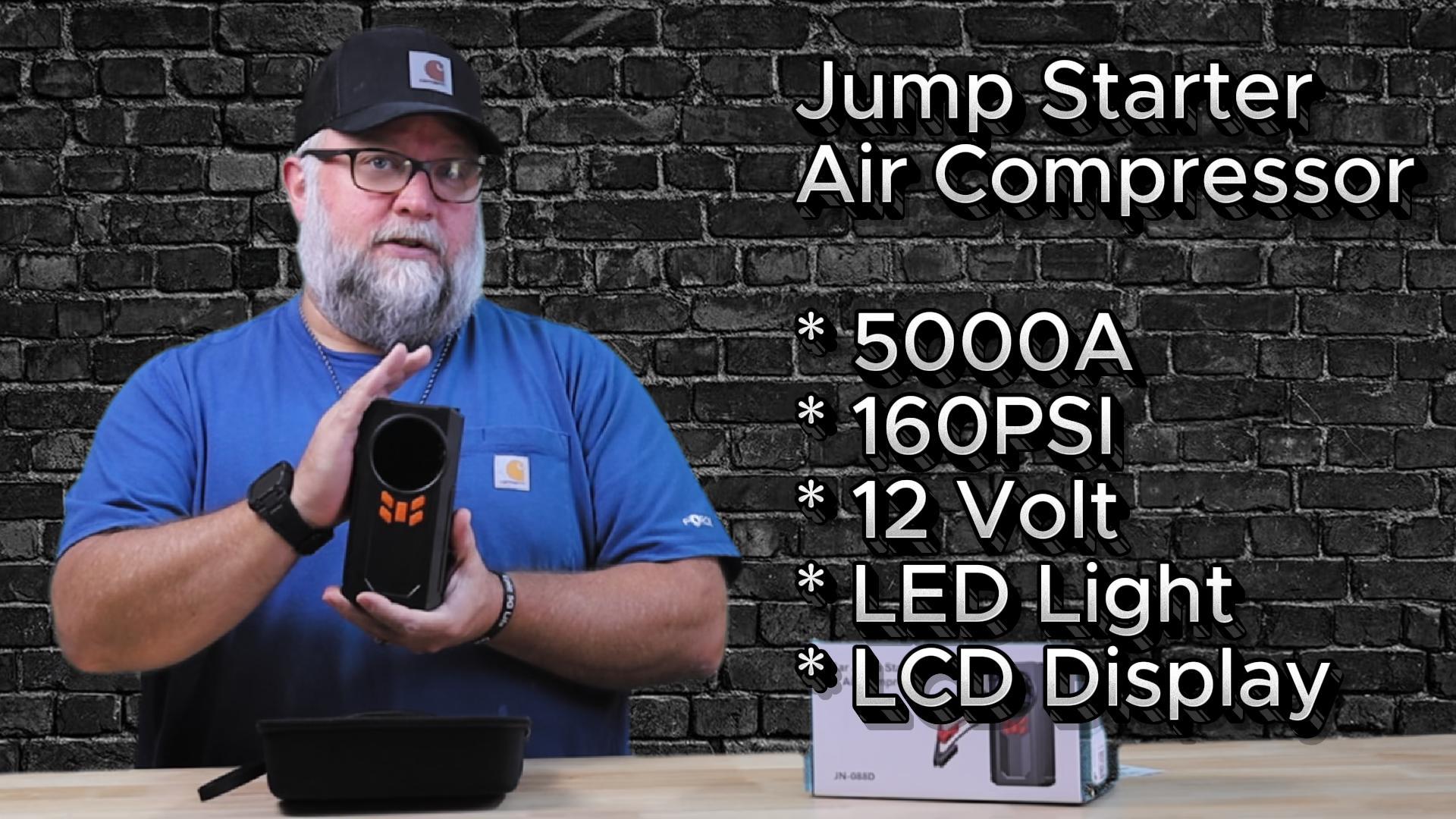 Amazon.com: Jump Starter with Air Compressor, 5000A 160PSI Battery